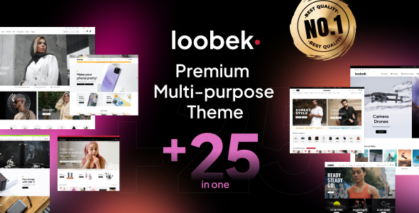 Loobek主题破解版V1.2.6 一款多功能的woocommerce电商主题