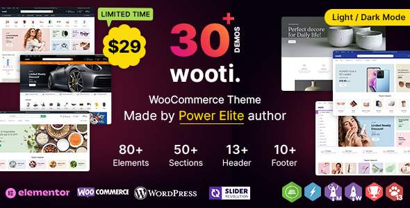 Wooti WP主题v1.1.4 一款多功能的woocommerce电商主题